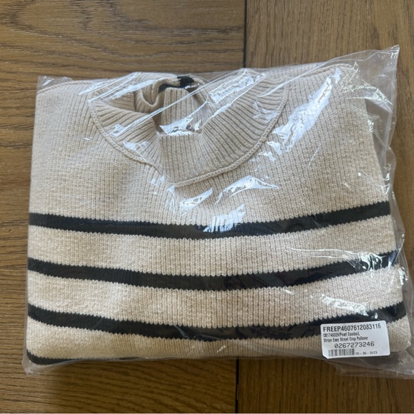 Free People Easy Street Stripe Rib Crop Sweater - Picture 7 of 8